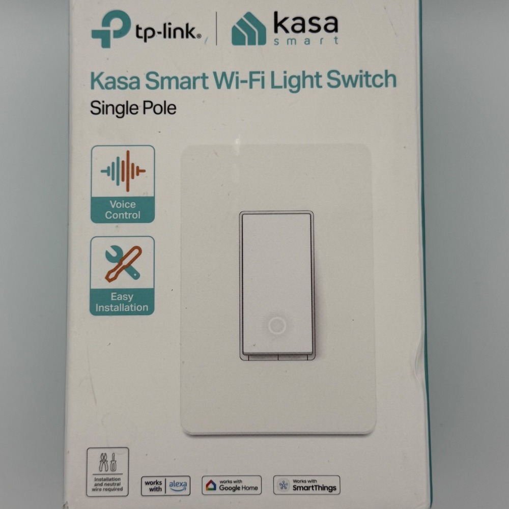 TP‎ Link Kasa Smart Wi Fi Light Switch Single Pole Voice Control Easy Install